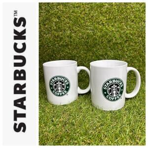 Starbucks 2006 Classic White Green Mermaid Siren‎ Logo Coffee Cup Set